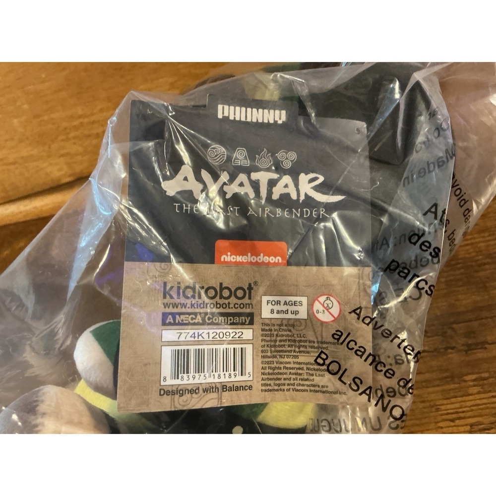 Kidrobot Avatar The Last Airbender Toph Plush Doll Nickelodeon 10" NEW Sealed - Picture 7 of 8